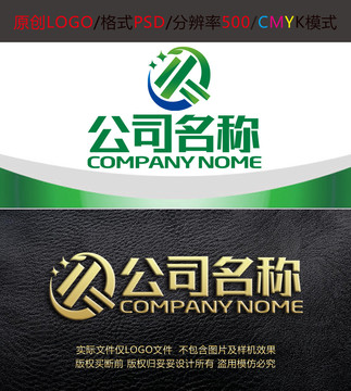 生鲜字母K农业logo设计