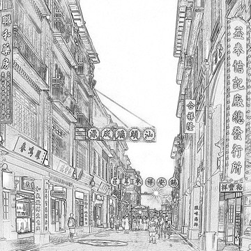汕頭老街素描