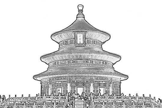 北京天壇素描