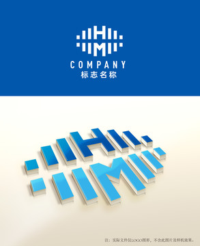 HM字母logo