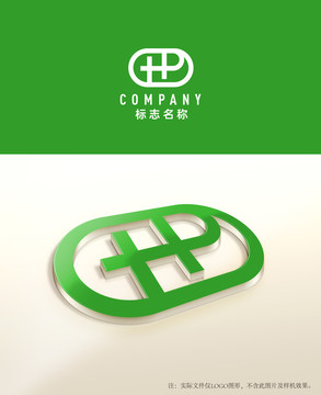 HP字母logo