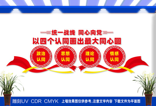 四個認同文化墻