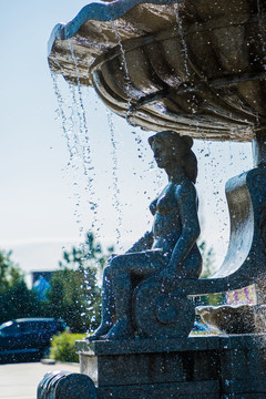 欧式雕塑石雕园林喷泉