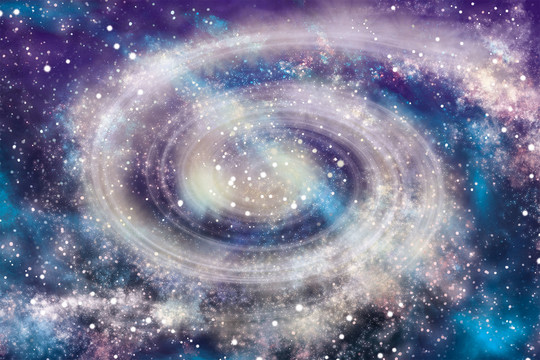 藍(lán)色抽象星空背景