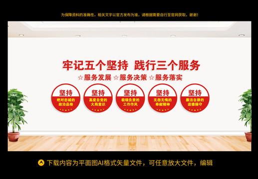 五個堅持三個服務(wù)