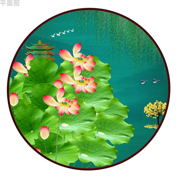 荷花裝飾畫