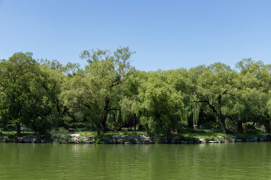 北京颐和园湖景