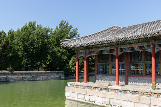 北京颐和园湖景