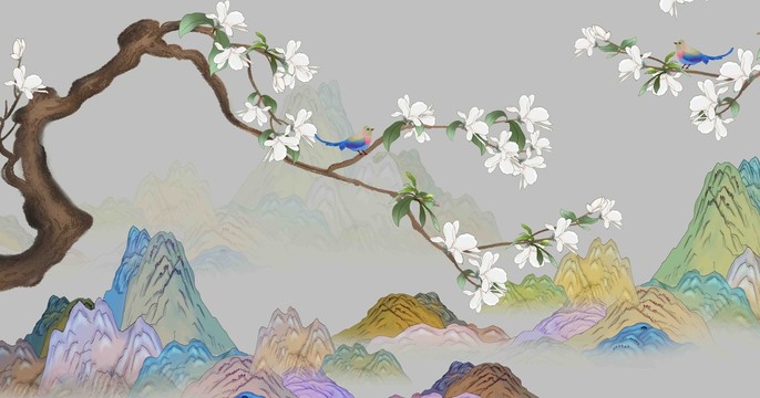 新中式花鳥