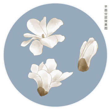 手繪玉蘭花