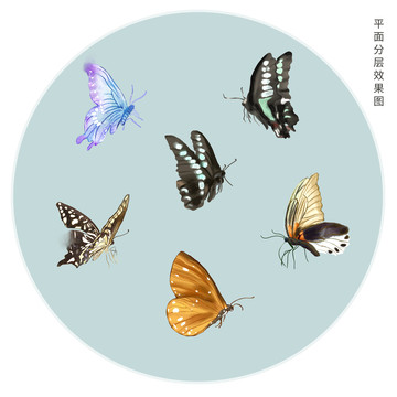 手繪蝴蝶