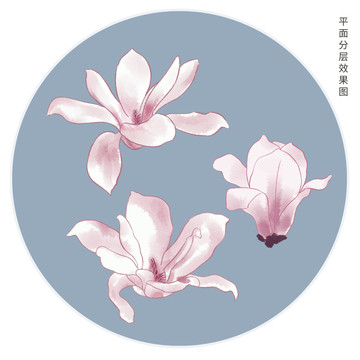 手繪玉蘭花