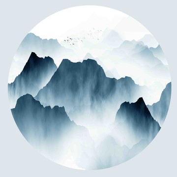 山水裝飾畫