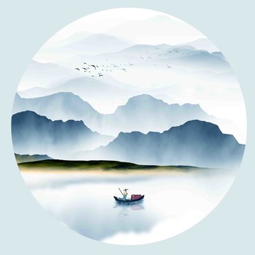 水墨裝飾畫