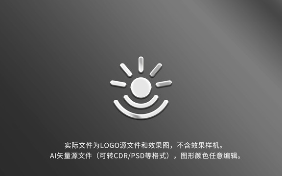 太陽(yáng)人笑容LOGO標(biāo)志設(shè)計(jì)