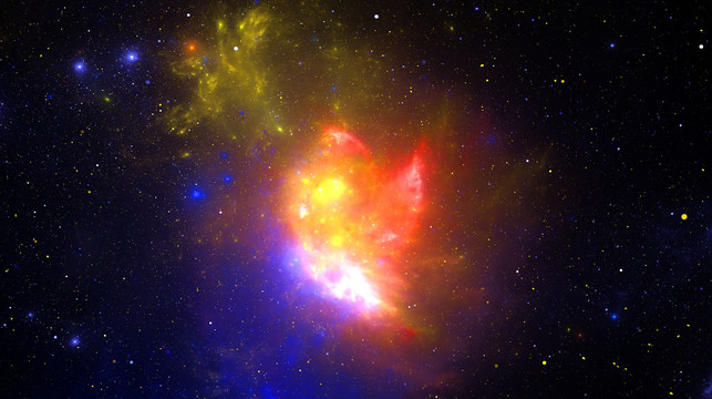 炫彩夢幻星空