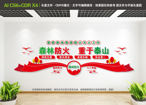 森林防火文化墻