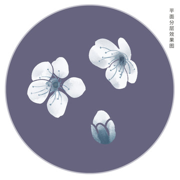 手繪梅花