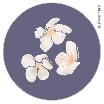 手繪梅花