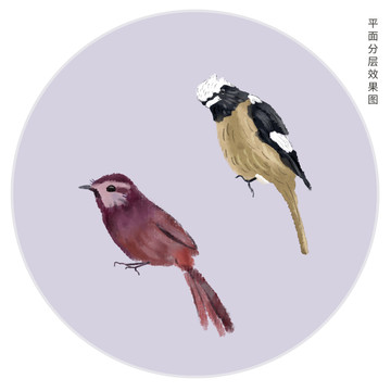 手繪鳥兒