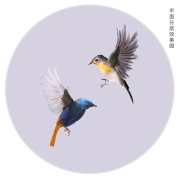 手繪鳥兒