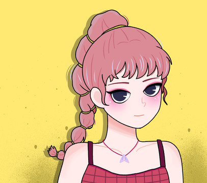 長(zhǎng)辮子女孩