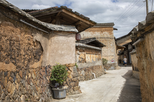 延平巨口谷园村风光