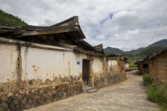 延平巨口谷园村风光