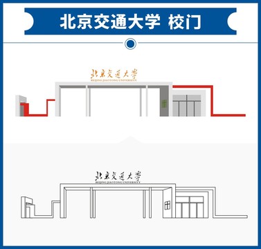 北京交通大学校门