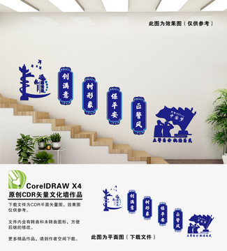 警營(yíng)樓梯文化墻