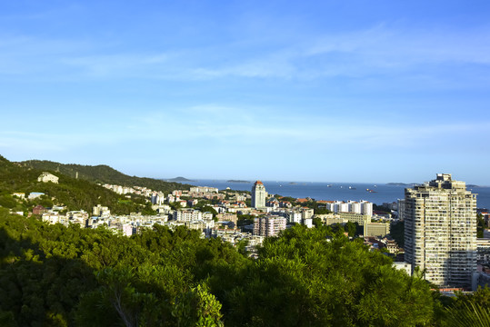 厦门海上城市风光