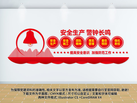 安全生產(chǎn)警鐘長鳴文化墻
