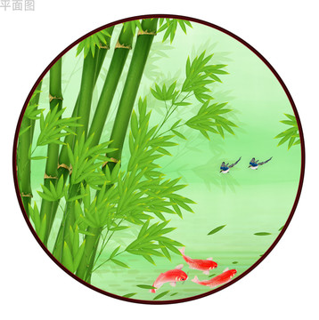 竹子裝飾畫