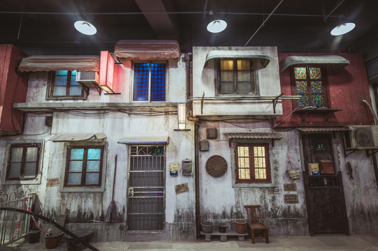 复古老上海民居生活场景