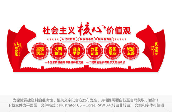 社會主義核心價(jià)值觀文化墻