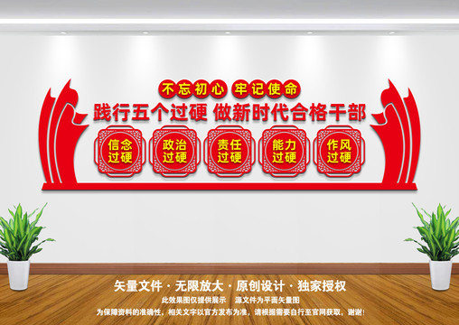 五個(gè)過(guò)硬文化墻