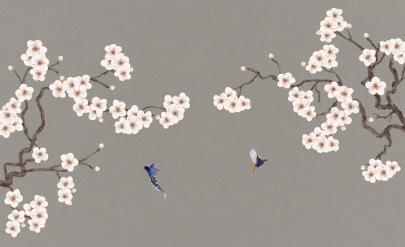 工筆梅花