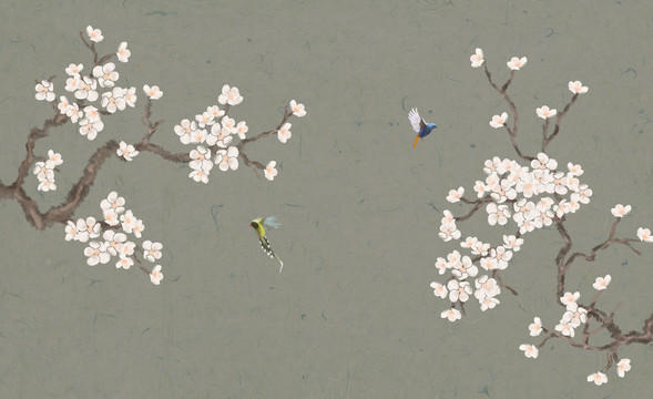 梅花花鳥(niǎo)畫(huà)