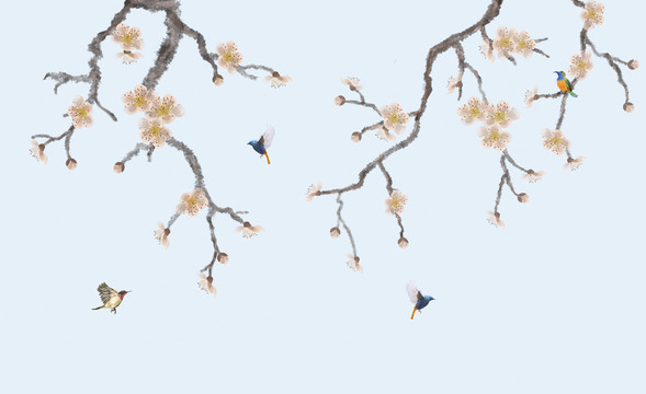 梅花裝飾畫
