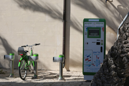 以色列街头共享单车