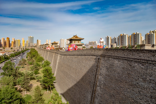 大同城墙永泰门雁塔