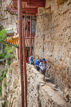 悬空寺登寺步道