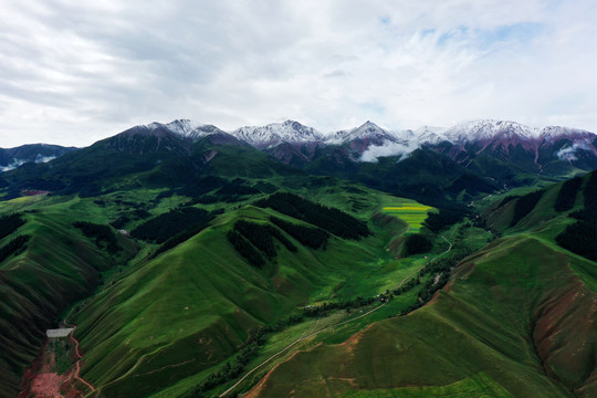 祁连山雪山