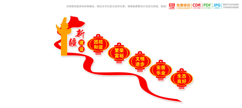 黨的治疆方略樓道文化墻