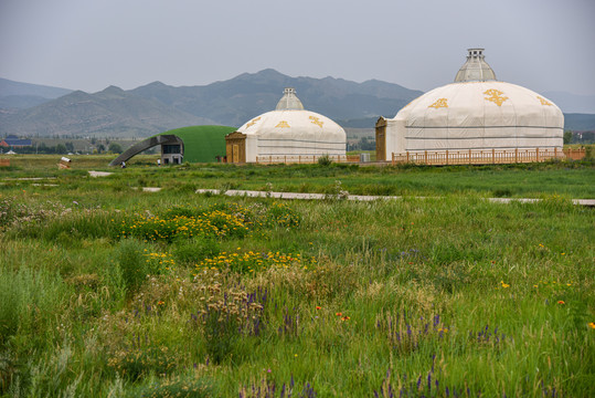 呼和浩特市敕勒川草原蒙古包