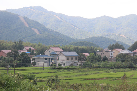 大山下的村庄