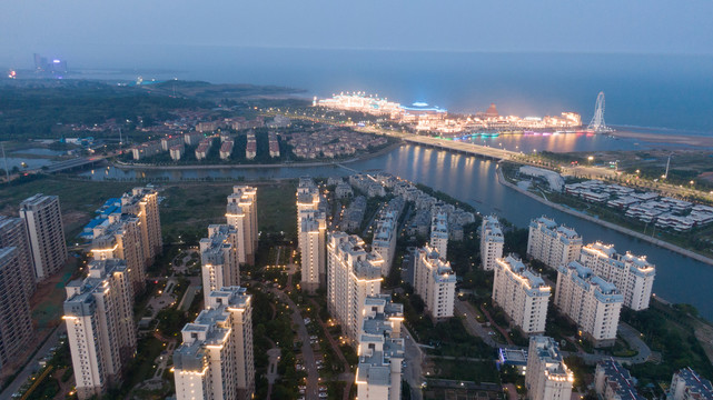 青岛蓝谷夜景