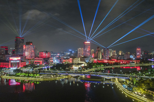 宁波三江口夜景