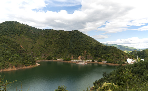 渔洞水库前段水面区域