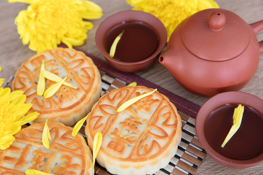 中国中秋节的月饼
